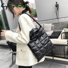 Cyflymder High Quality Space Cotton Ladies Handbags Winter New Fashion Shoulder Crossbody Bags For
