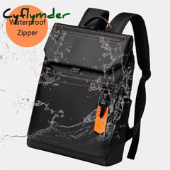 Cyflymder High Quality Waterproof Men’s Laptop Backpack Luxury Brand Designer Black For Business