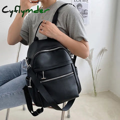 Cyflymder High Quality Women Backpack Multifunction Travel Bag Female Large Capacity Laptop Casual