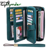 Cyflymder High Quality Women Wallet Rfid Anti-Theft Leather Wallets For Woman Long Zipper Large