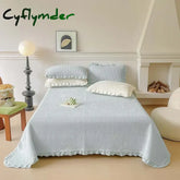 Cyflymder High weight velvet Bedspread on the bed cover Ruffle decor Bed linen quilted bedspreads coverlets Mattress