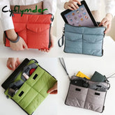 Cyflymder Hot Useful Pad Bag Makeup Organizer Pouch Cosmetic Travel Soft With Handles Fashion Make