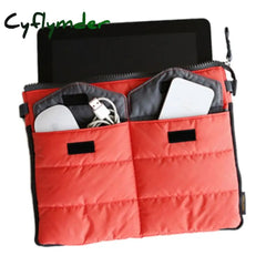 Cyflymder Hot Useful Pad Bag Makeup Organizer Pouch Cosmetic Travel Soft With Handles Fashion Make