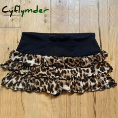Cyflymder Hotsweet Spice Girls Mini Short Skirts Design Y2k Spot Printing Bow Kawaii Cute Vintage Harajuku Hottie High