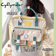 Cyflymder Ins Japanese Itabag Women New Jelly Bag Student Backpack School Bags Tote Handbags