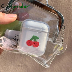 Cyflymder Ins Transparent Simple Iron Mouth Clip Bag Small Things Storage Coin Purse