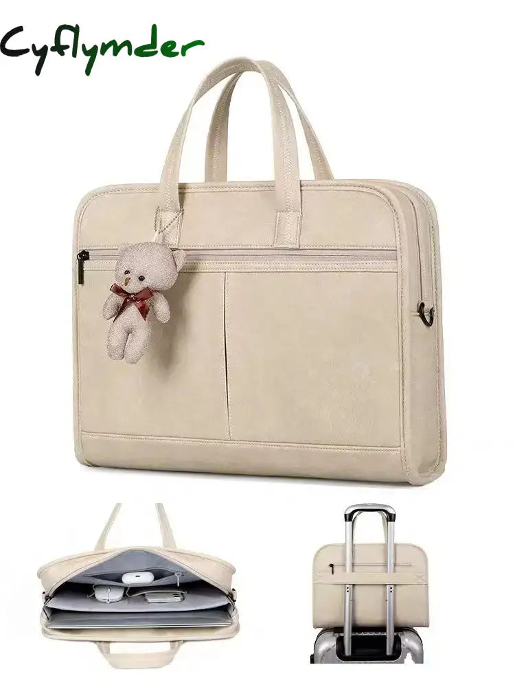 Ins Women's Laptop Bag Case 13.3 14 15.6 Inch Waterproof Notebook Bag Macbook Air Pro 13 15 Shoulder Laptop Briefcase Shockproof