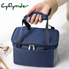 Cyflymder Insulated Cooler Bag Portable Thermal Picnic Lunch Storage Box Camping Food Container Ice