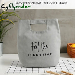 Cyflymder Insulated Heat Lunch Bags Thermal Women Picnic Bento Box Boys Thermo Pouch Fresh Keeping