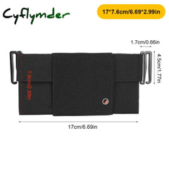 Cyflymder Invisible Wallet Waist Bag Belt Pouch Portable Card Storage For Men Women Passport Holder