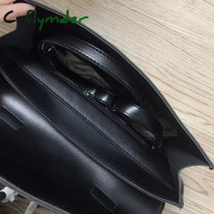 Cyflymder Japanese School Bag Female Solid Pu Leather Shoulder Messenger Women Big Handbag Large