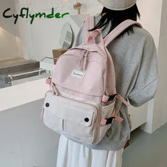 Cyflymder Japanese Work Clothes Women’s Backpack For Girls Panelled Middle High School Bags Teens