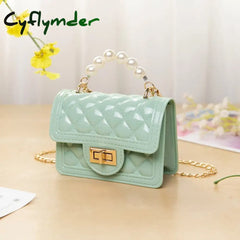 Cyflymder Jelly Handbags Women’s Shoulder Bag Pvc Mini Crossbody Bags For Women Small Cluth Purse