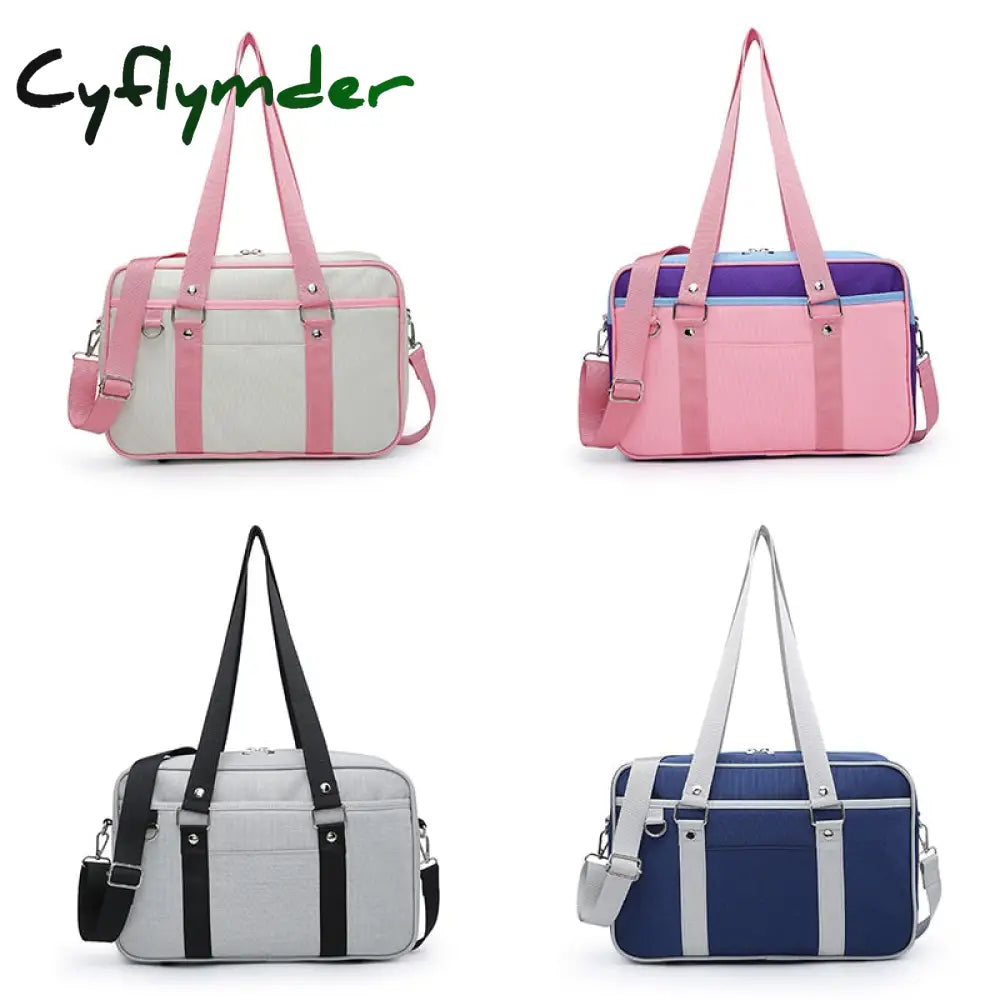 Cyflymder Jk Bag Girly Girl Japanese Student Commuter Briefcase Bookbag Travel Messenger Handbag