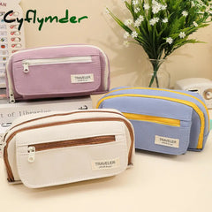 Cyflymder Kawaii 5-layer Pencil Case Multi-functional Pen Box Student Multi-layer Storage Bag School Office Supplies