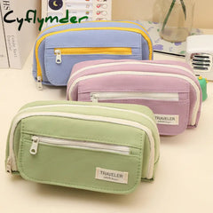 Cyflymder Kawaii 5-layer Pencil Case Multi-functional Pen Box Student Multi-layer Storage Bag School Office Supplies