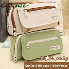 Cyflymder Kawaii 5-layer Pencil Case Multi-functional Pen Box Student Multi-layer Storage Bag School Office Supplies