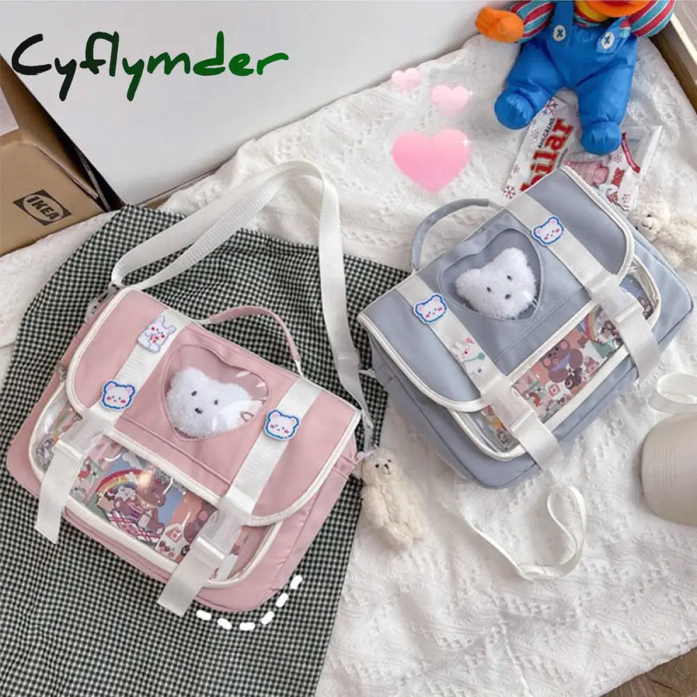 Cyflymder Kawaii Backpack Women Luxury Designer Shopper Bag New High Quality Fashion Japanese Style