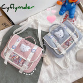 Cyflymder Kawaii Backpack Women Luxury Designer Shopper Bag New High Quality Fashion Japanese Style