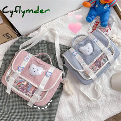 Cyflymder Kawaii Backpack Women Luxury Designer Shopper Bag New High Quality Fashion Japanese Style