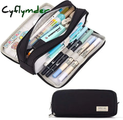 Cyflymder Kawaii Pencil Cases Large Capacity Bag Pouch Holder Box For Girls Office Student
