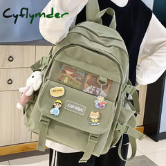 Cyflymder Kawaii Women Backpack For Girl School Bag Waterproof Travel Mochila Fashion Female
