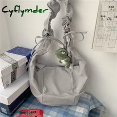 Cyflymder Korean Canvas Crossbody Bag For Women Nylon Waterproof Female Handbags Girl Student