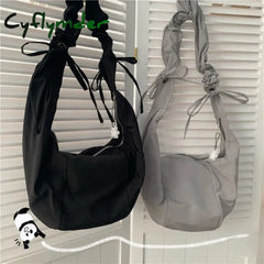 Cyflymder Korean Canvas Crossbody Bag For Women Nylon Waterproof Female Handbags Girl Student