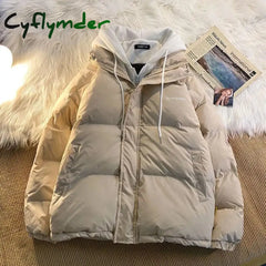 Cyflymder Korean Fashion Version Winter Leisure Cotton Clothes Women Y2K Multi-Functional Fake Two