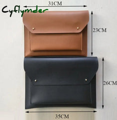 Cyflymder Korean New Women Envelope Clutch Bag Simple Pu Leather Female Commuter A4 Briefcase Large