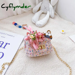 Cyflymder Korean Style Kids Purses And Handbags Cute Mini Crossbody Little Girl Rabbit Messenger