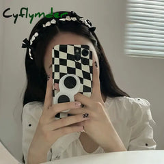 Cyflymder Korean Version Of Metal Love Bowknot Hair Hoop All-Match Girl Sweet Cool Ribbon Simple