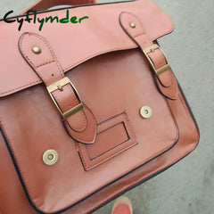 Cyflymder Korean Vintage Women Backpacks Preppy Style Student Backpack Multifunctional Female