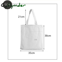 Cyflymder Ladies Handbags Girl Power Quotes Canvas Tote Bag Shopping Travel Women Eco Reusable