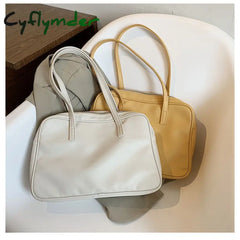 Cyflymder Ladies Large Capacity Office Briefcase Luxury Designer Pu Leather Shoulder Bag High