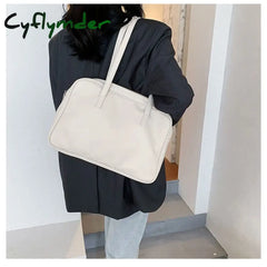 Cyflymder Ladies Large Capacity Office Briefcase Luxury Designer Pu Leather Shoulder Bag High