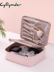 Cyflymder Ladies Portable High Appearance Index Cosmetic Bag Large-Capacity Travel Washing