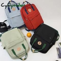 Cyflymder Lady Leisure Women Kawaii Nylon Laptop Book Bag Trendy Girl Travel Portable School