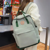 Cyflymder Lady Leisure Women Kawaii Nylon Laptop Book Bag Trendy Girl Travel Portable School