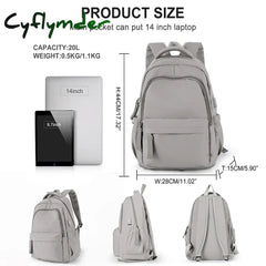 Cyflymder Laptop Backpack For Women Anti Theft Work 14 Inch School Nurse Bookbag Teenage Girls Boys