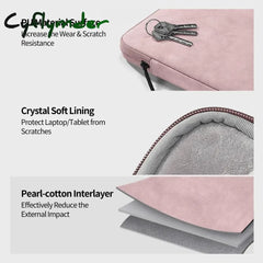 Cyflymder Laptop Sleeve Case 13 14 15.4 15.6 Inch For Hp Dell Notebook Bag Carrying Bag Macbook Air