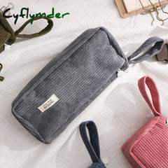 Cyflymder Large Capacity Pencil Bag Fountain Pen Storage Bag Korean Multifunctional Stationery Box