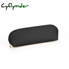 Cyflymder Large Capacity Pencil Bagstationery Holder Pu Leather Pen Case Children Zipper Pouch