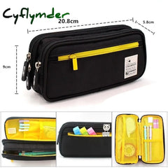 Cyflymder Large Capacity Pencil Case Stationery Cute Boys Girls Gift Pen Bag Box Cases Storage