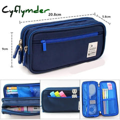 Cyflymder Large Capacity Pencil Case Stationery Cute Boys Girls Gift Pen Bag Box Cases Storage