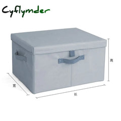 Cyflymder Large Capacity Storage Boxes With Lids Folding Box Organizer Closet Clothes Quilts Toys
