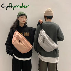 Cyflymder Large Capacity Storage Waist Bag Canvas Fanny Pack For Men And Women Big Blet