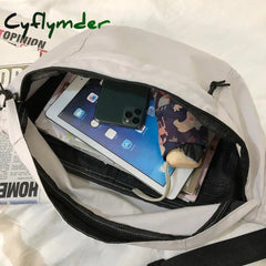 Cyflymder Large Capacity Storage Waist Bag Canvas Fanny Pack For Men And Women Big Blet