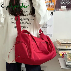 Cyflymder Large Crossbody Travel Tote Bags For Women 2024 Canvas Shoulder Messenger Bag Sports Yoga