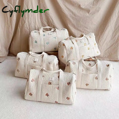 Cyflymder Large Maternity Bag For Baby Diaper Maternal Mommy Quilted Nappy Packs Toiletry Labour